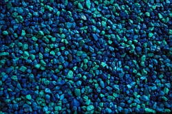 Blue color gravel